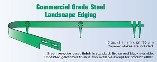 Commercial Grade Steel Landscape Edging, Metal Landscape Edging Col Met